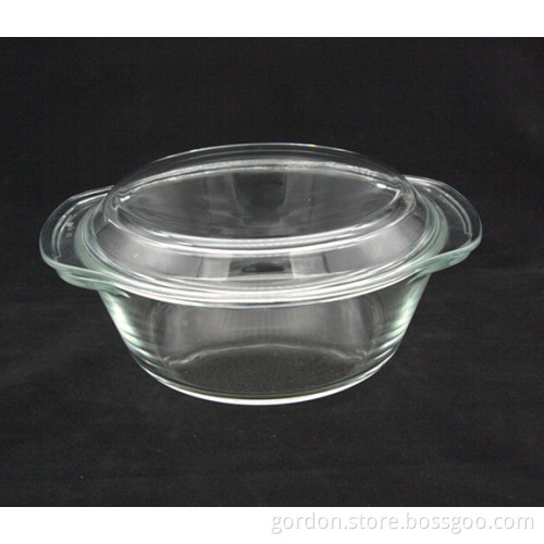 High borosilicate glass casserole